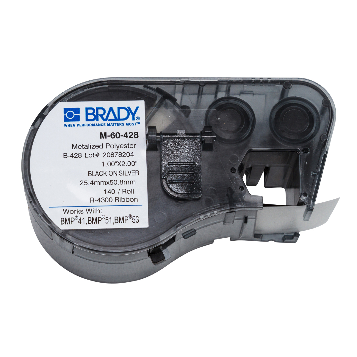 Brady M-60-428 printer label Gray Self-adhesive printer label