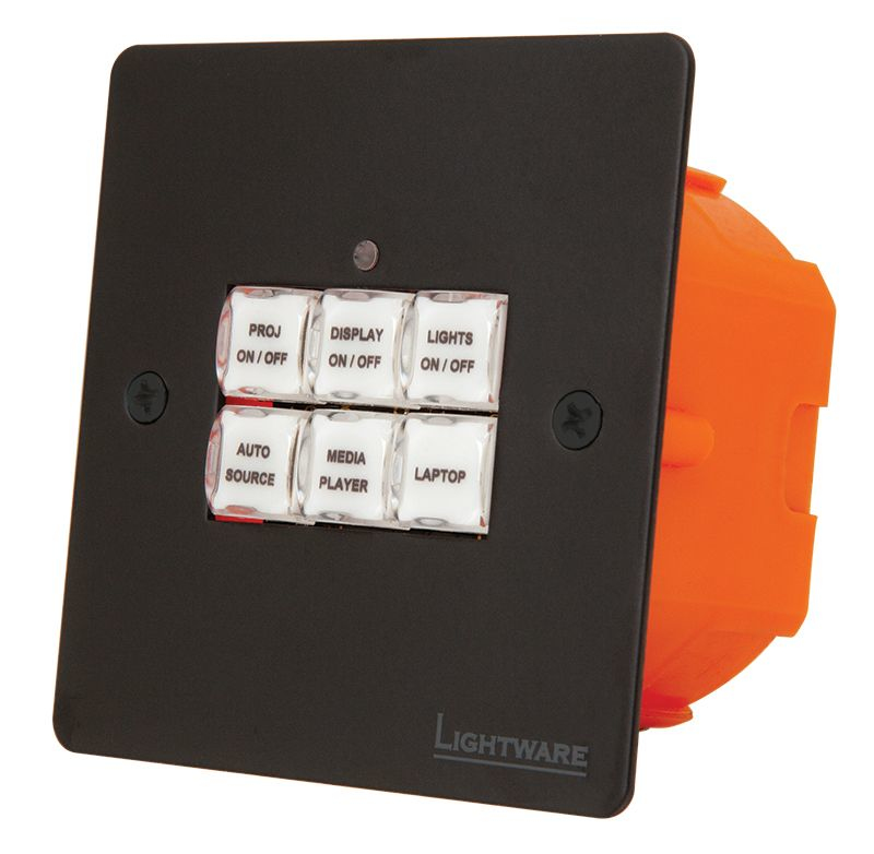 Lightware MX2-16x16-HDMI20-Audio-R push-button panel Black