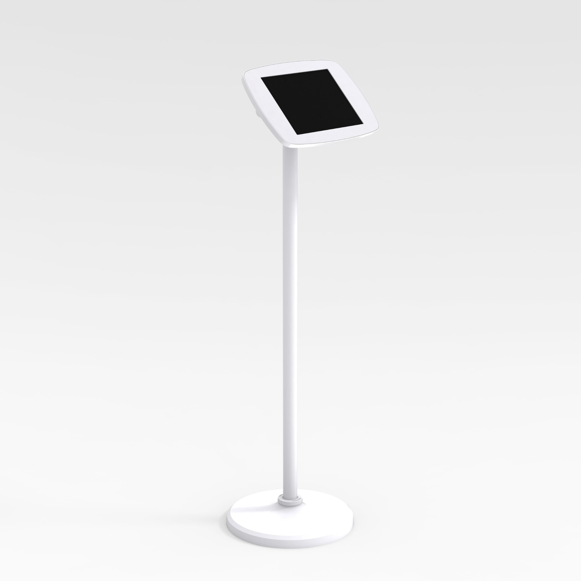 Bouncepad Floorstanding tablet security enclosure 10.2" White