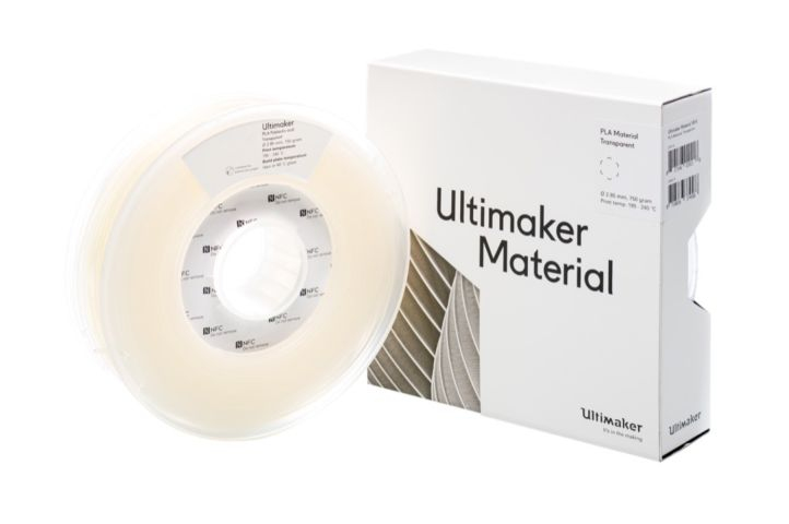Ultimaker 1614 3D printing material Polylactic acid (PLA) Transparent 26.5 oz (750 g)