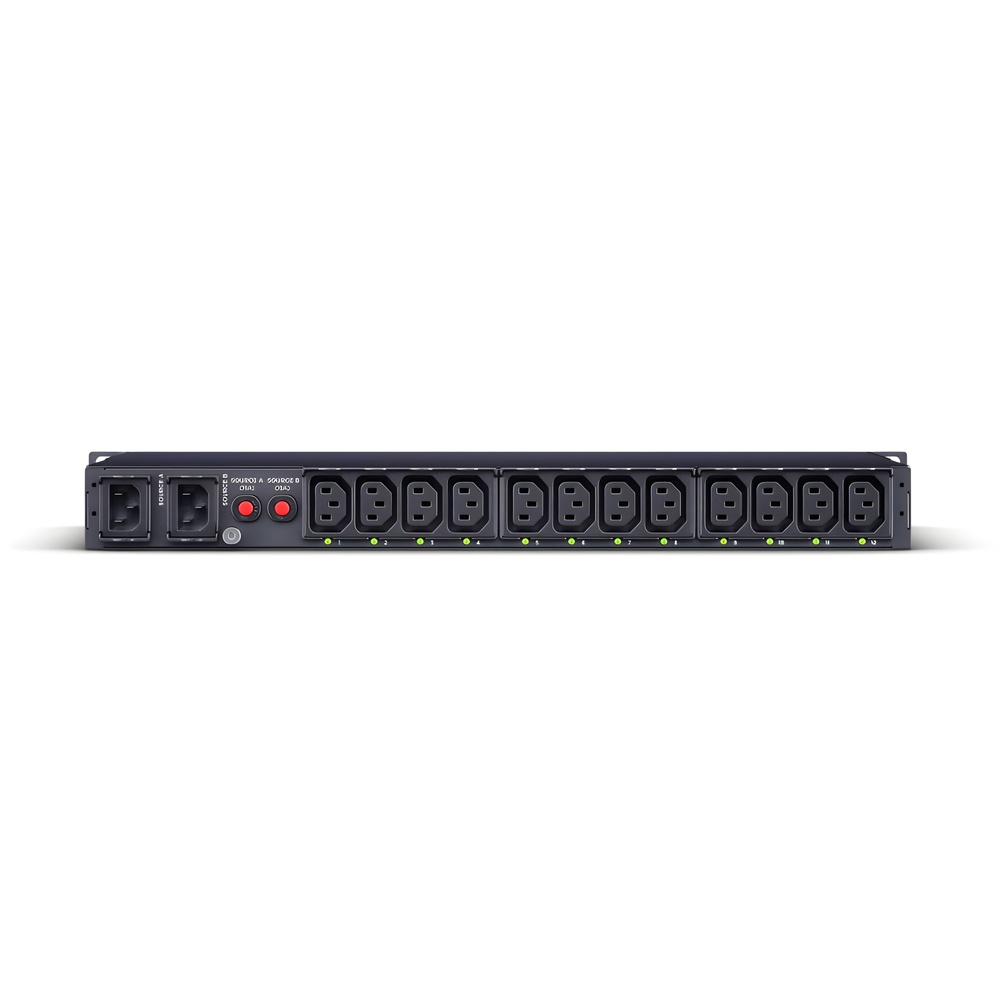 Cyberpower PDU44004 Switched ATS PDU 12-Outlets PDU - Switched - IEC 60320 C14 - 12 x IEC 60320 C13 - 230 V AC - Network (RJ-45) - 1U - Horizontal -