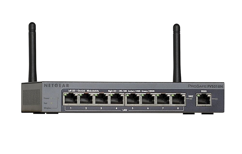 NETGEAR FVS318N-100NAS ProSAFE Wireless-N 8-Port Gigabit VPN Firewall