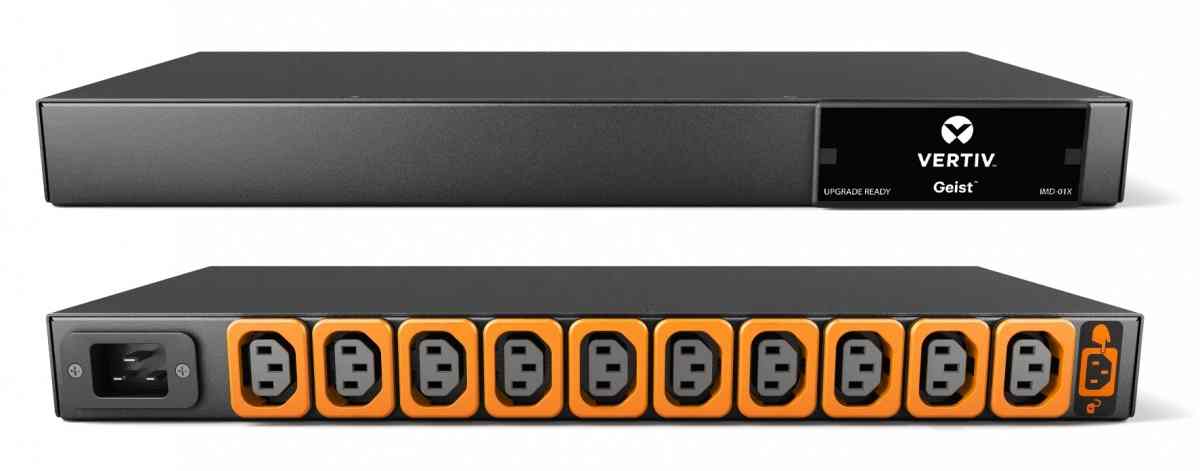 Vertiv UI10016L power distribution unit (PDU) 10 AC outlet(s) 1U Black