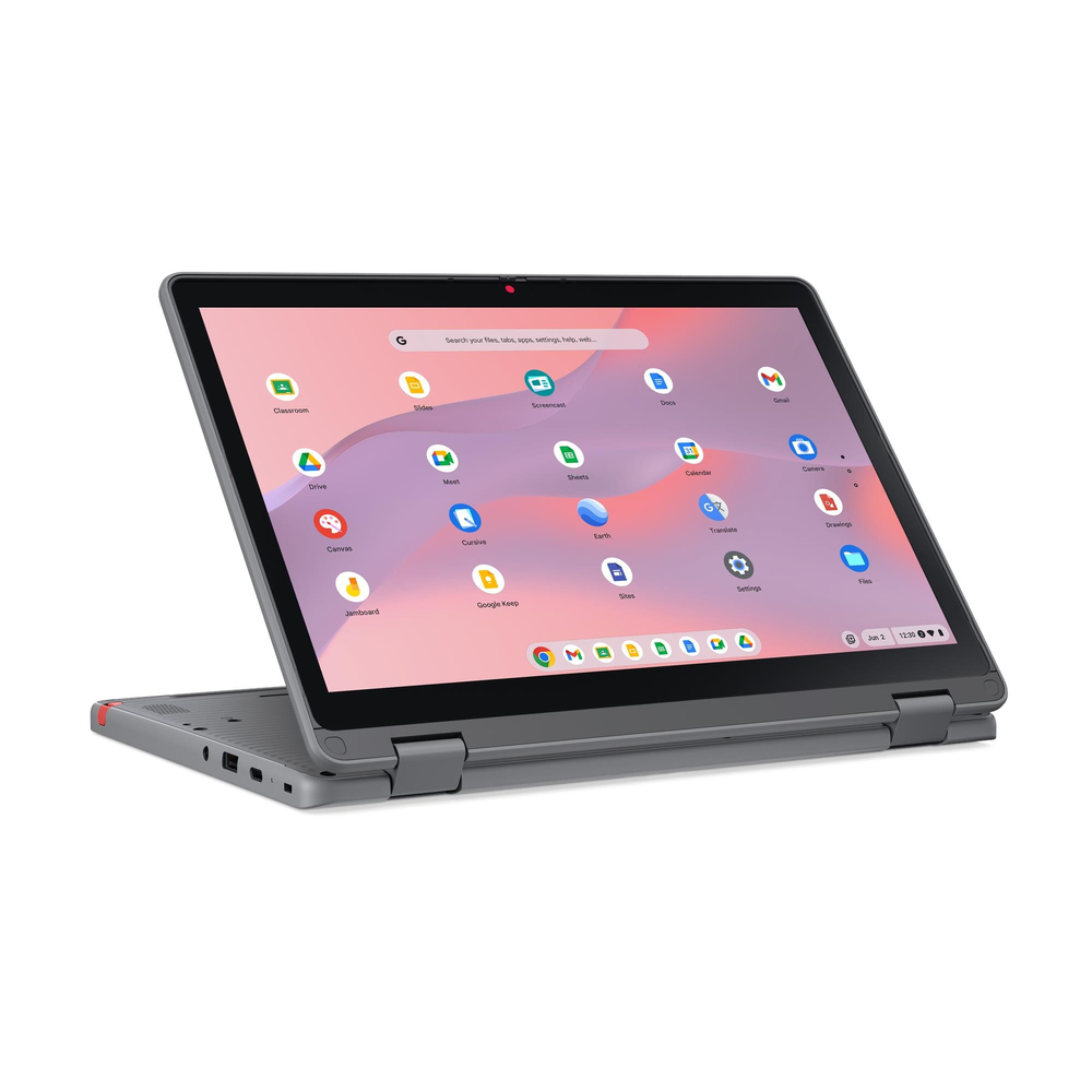 Lenovo Chrome 500e 2in1 G5 M89 MediaTek Kompanio 540 Chromebook 12.2" Touchscreen WUXGA 4 GB 64 GB UFS Wi-Fi 6E (802.11ax) ChromeOS Gray 83TA0005US