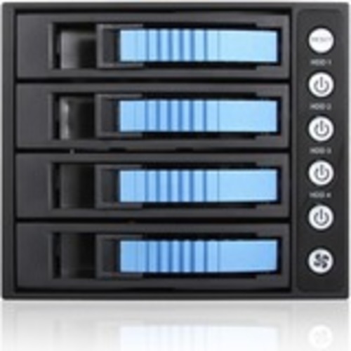 iStarUSA BPU-340HD-BLUE drive bay panel Black, Blue