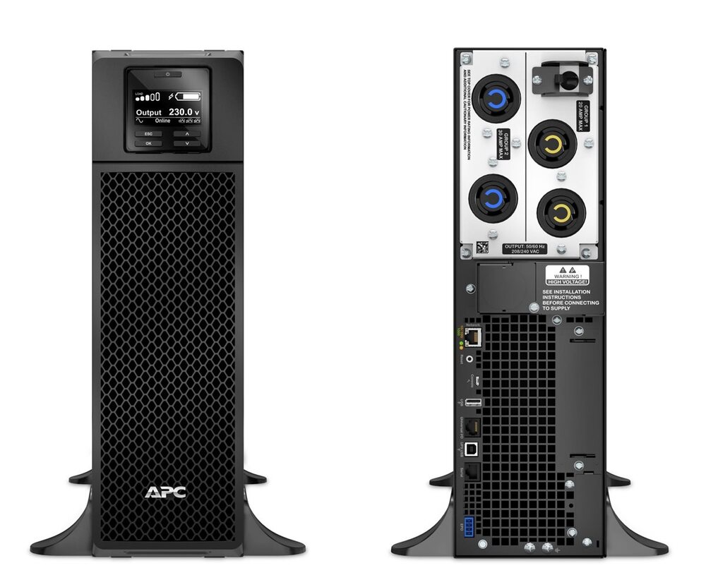 APC SRT5KXLTUS Smart-UPS SRT 5.4kVA/4.8kW Online Rack/Tower UPS 208V