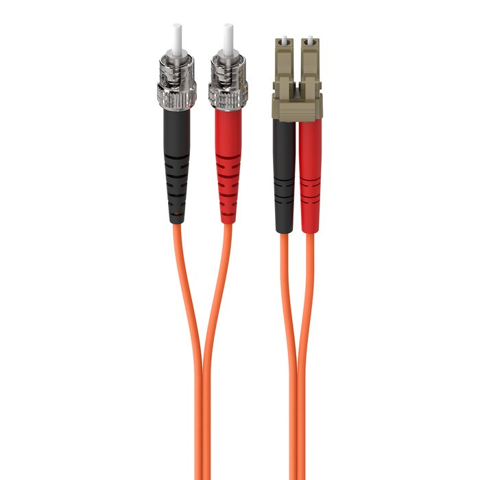 Belkin Cable Duplex FiberOptic LC/ST InfiniBand/fibre optic cable 196.9" (5 m) Orange