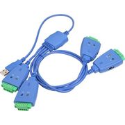 Siig USB - 4 x RS-422/485 3KV serial cable Blue, Green USB Type-A