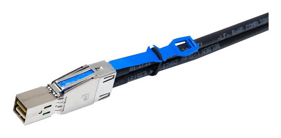 Atto CABL-8644-EX1 Serial Attached SCSI (SAS) cable 39.4" (1 m) 12 Gbit/s Black, Silver