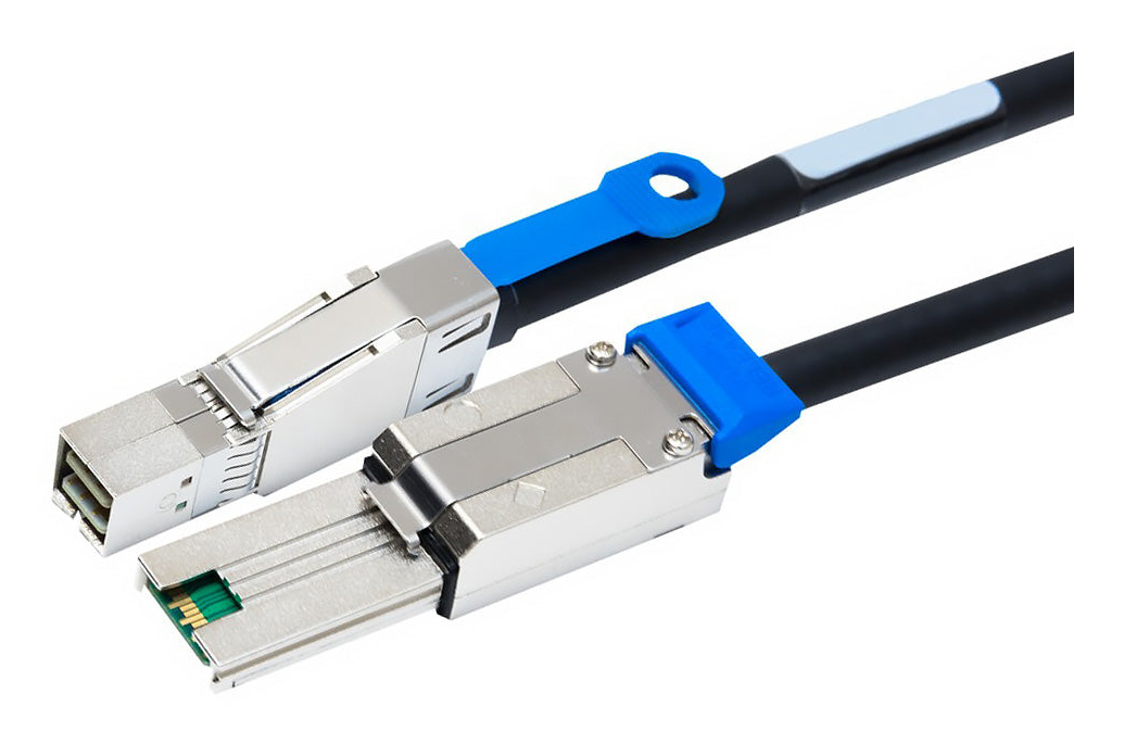 Atto CABL-4488-E2X Serial Attached SCSI (SAS) cable 78.7" (2 m) 6 Gbit/s Black, Silver
