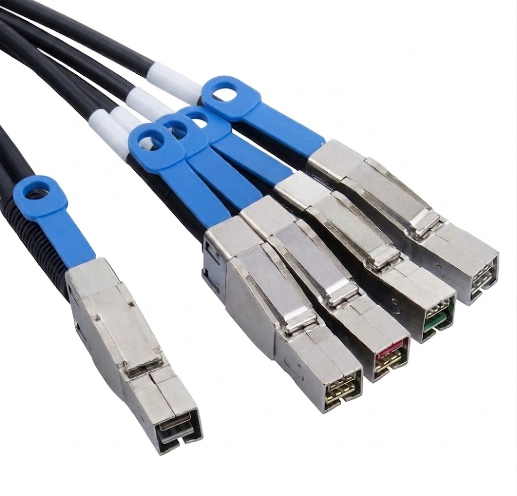 Atto CABL-44X4-EX3 Cable SAS Breakout External SFF8644 to 3 m
