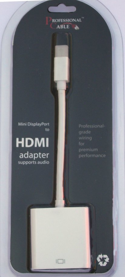 Professional Cable MDP-HDMI video cable adapter 5.91" (0.15 m) Mini DisplayPort White