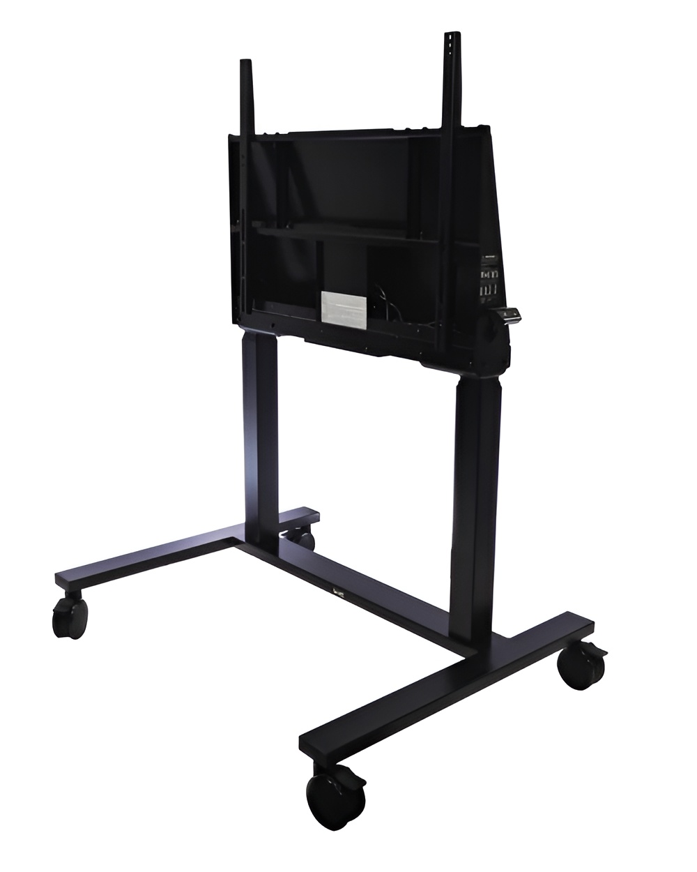 SMART Technologies FSE-520-B Electric Height-Adjustable Floor Stand for 55"-86" Interactive Displays, 254 lb Capacity, Lockable Casters, Black