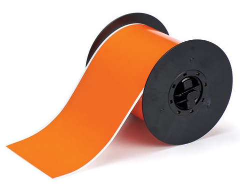 Brady 142015 label-making tape Orange on white