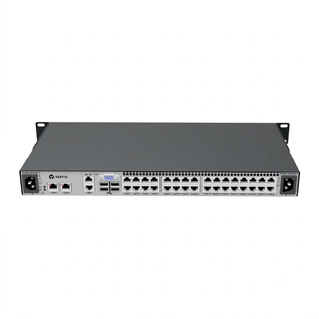 Vertiv 32-port, 2 digital KVM path, dual AC power supply, TAA compliant