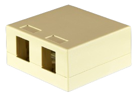 Weltron 44-798IV outlet box Ivory