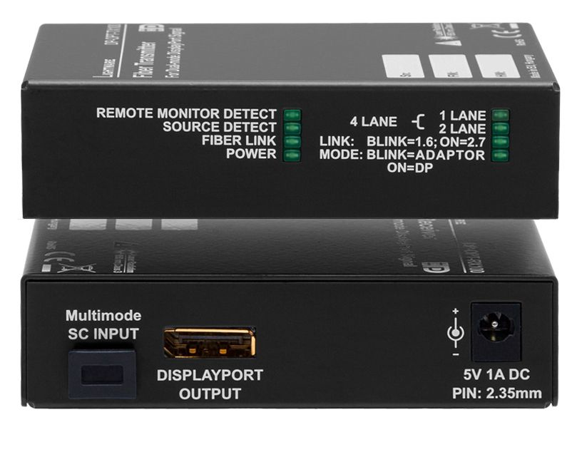 Lightware DP-OPT-RX100 AV receiver Black