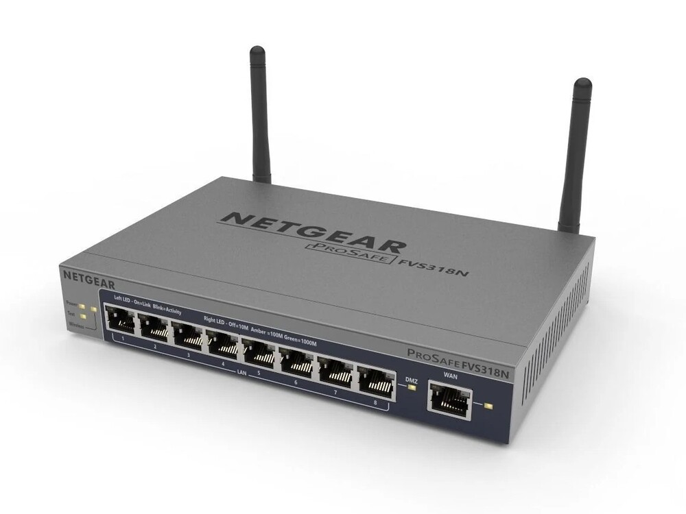 NETGEAR FVS318G-100NAS ProSAFE 8-Port Gigabit VPN Firewall