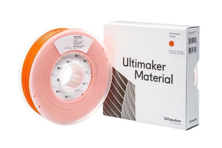 Ultimaker 1615 3D printing material Polylactic acid (PLA) Orange 26.5 oz (750 g)