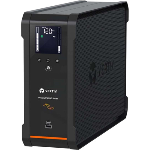 Vertiv PSA6S-1500LVT PowerUPS 200 Premium 1440VA/915W Pure Sine Wave Line-Interactive UPS