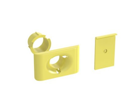 Panduit FR1.5IDELYL cable organizer Wall Cable management channel Yellow