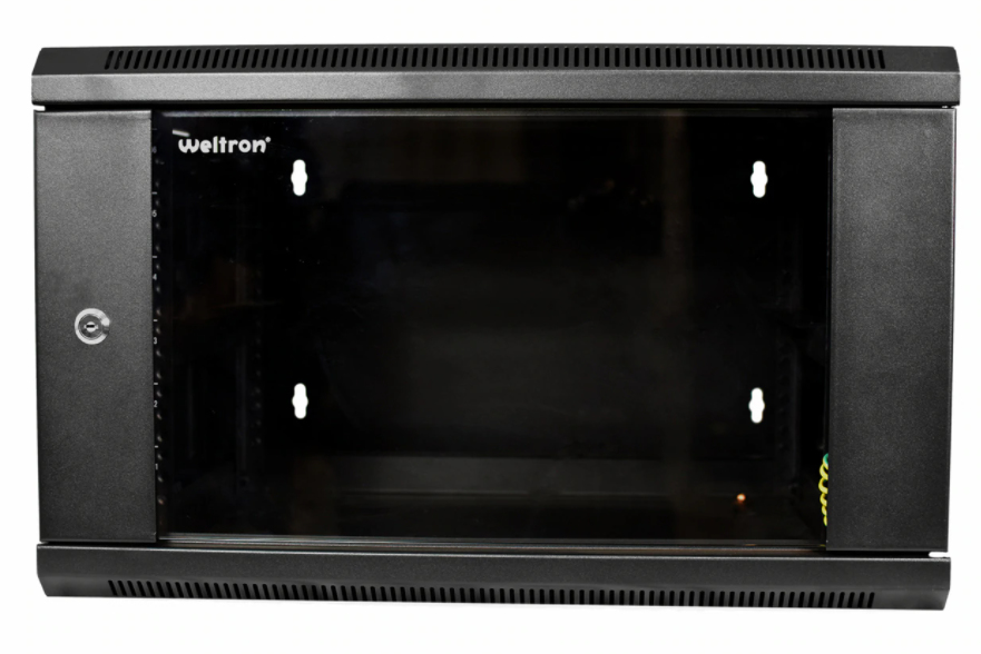 Weltron 90-4090WMEN-6U rack cabinet Wall mounted rack Black