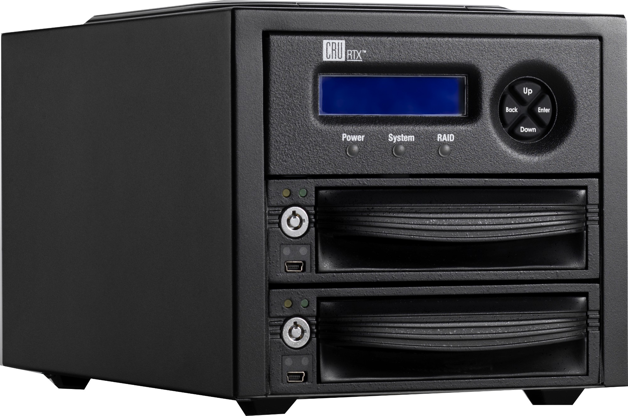 CRU RTX Secure 222-3QR HDD enclosure Black 3.5"
