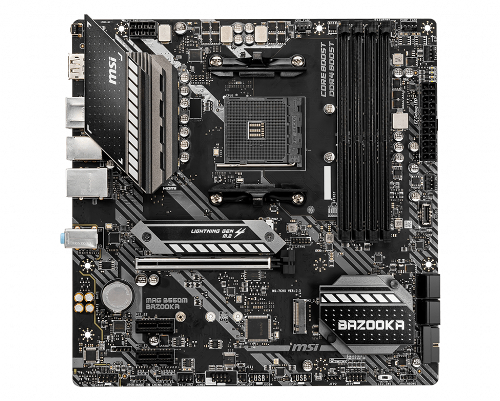 MSI MAG B550M Bazooka AMD B550 Socket AM4 micro ATX