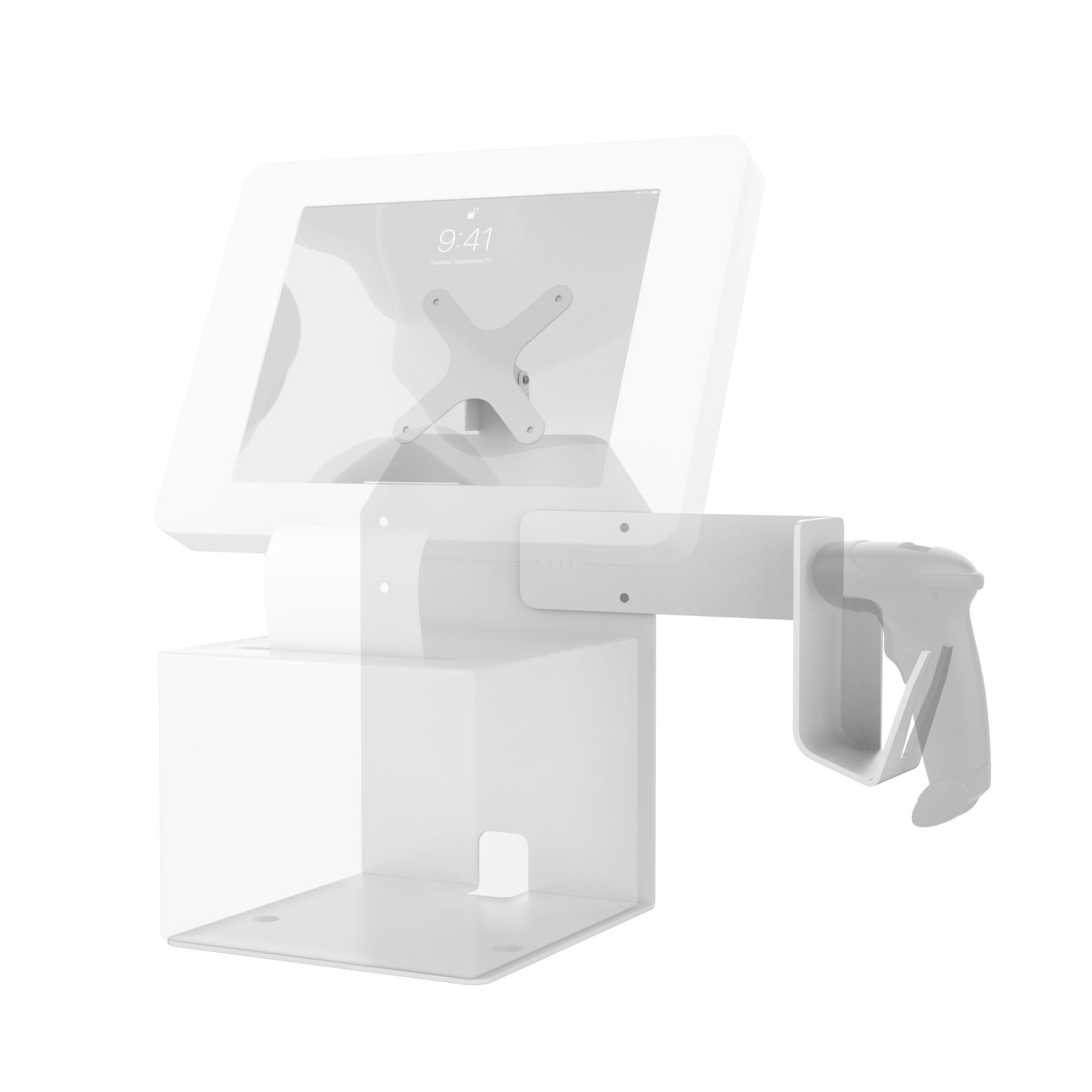 CTA Digital ADD-PARAPOSW holder Portable printer, Portable scanner, Smart card reader White