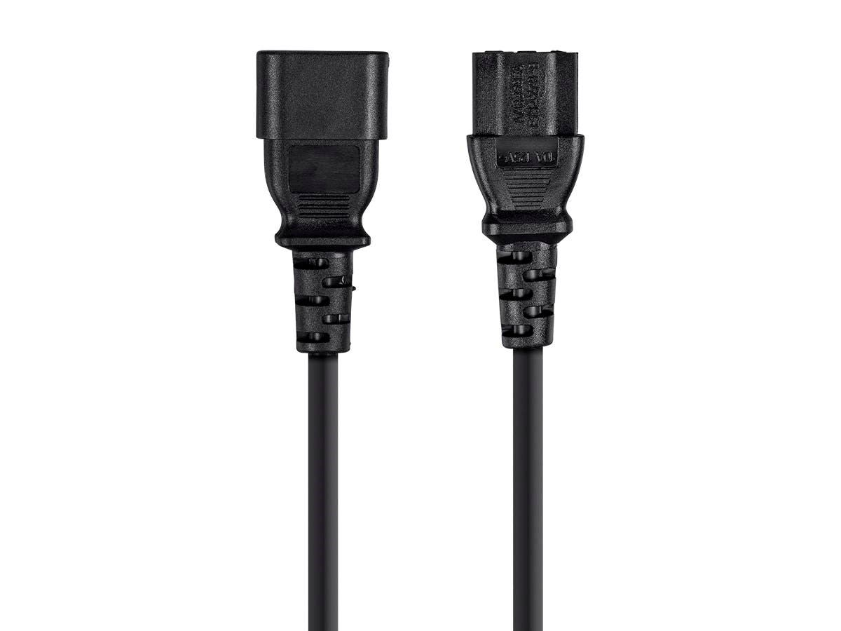 Monoprice 24192 power cable Black 35.8" (0.91 m) C14 coupler C13 coupler