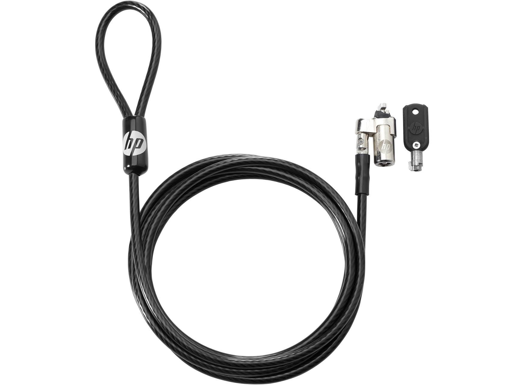 HP Keyed 10mm cable lock Black 72" (1.83 m)